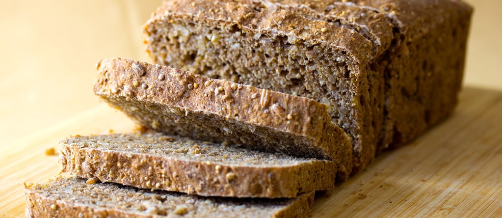 sliced loaf of whole grains