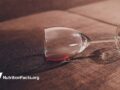 spilled glass of red wine