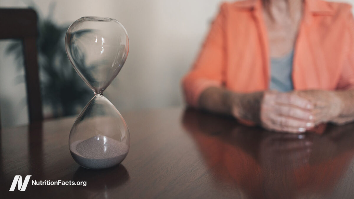 A sand timer finished and without time. deadline and end of time, waiting death